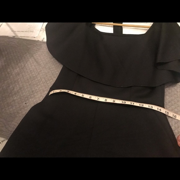 Endless Rose Off shoulder Black Romper Dress - Picture 4 of 7